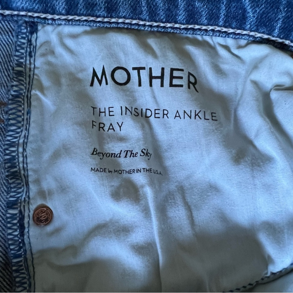 MOTHER Superior The Insider Ankle Fray in Beyond The Sky - Picture 5 of 8